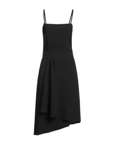 Seventy Venezia Woman Midi Dress Black Size 12 Polyester, Elastane