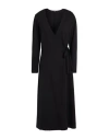 Seventy Venezia Woman Midi Dress Black Size 6 Viscose, Polyamide, Elastane In Black