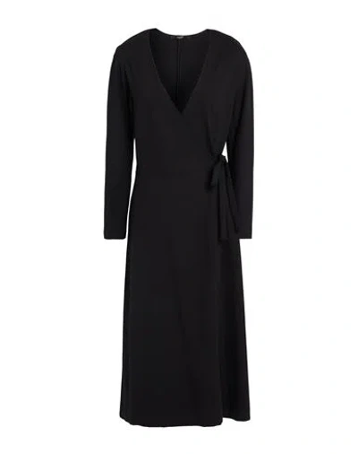 Seventy Venezia Woman Midi Dress Black Size 6 Viscose, Polyamide, Elastane
