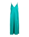 Seventy Venezia Woman Midi Dress Emerald Green Size 8 Polyester In Green