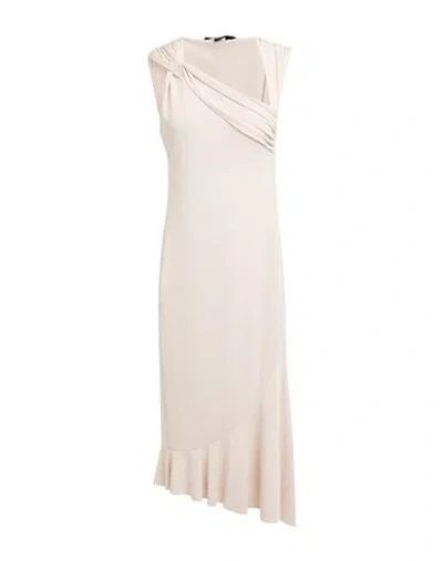 Seventy Venezia Woman Midi Dress Ivory Size M Polyester, Elastane In Multi