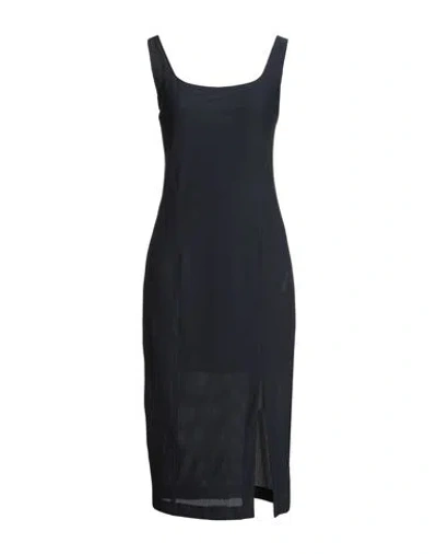 Seventy Venezia Woman Midi Dress Midnight Blue Size 10 Polyamide, Elastane