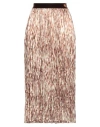 Seventy Venezia Woman Midi Skirt Sand Size 6 Polyester In Brown