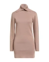 Seventy Venezia Woman Mini Dress Blush Size S Wool, Acrylic, Polyester In Pink