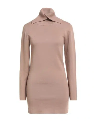 Seventy Venezia Woman Mini Dress Blush Size S Wool, Acrylic, Polyester In Pink