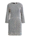 Seventy Venezia Woman Mini Dress Grey Size 6 Polyester In Gray