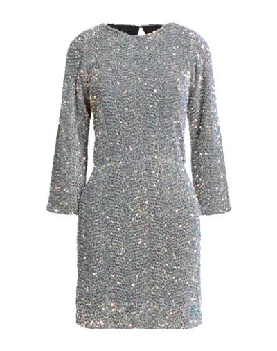 Seventy Venezia Woman Mini Dress Grey Size 6 Polyester In Gray