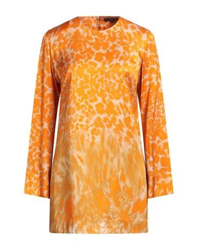 Seventy Venezia Woman Mini Dress Orange Size 8 Viscose