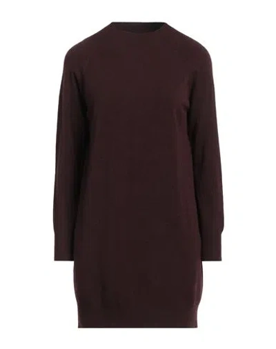 Seventy Venezia Woman Mini Dress Plum Size Xs Viscose, Polyester, Polyamide In Purple