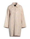 Seventy Venezia Woman Overcoat & Trench Coat Beige Size 8 Polyester, Cotton