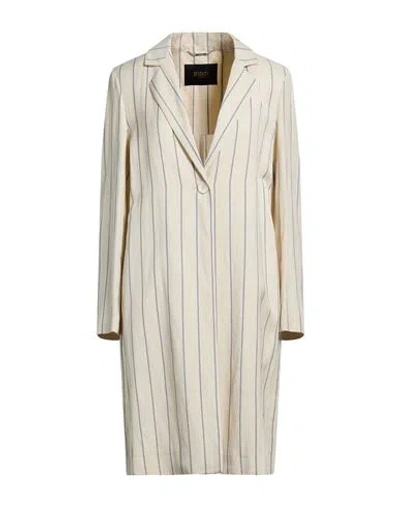 Seventy Venezia Woman Overcoat & Trench Coat Beige Size 8 Viscose, Linen In Sand