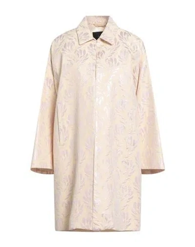 Seventy Venezia Woman Overcoat & Trench Coat Cream Size 4 Polyester, Cotton
