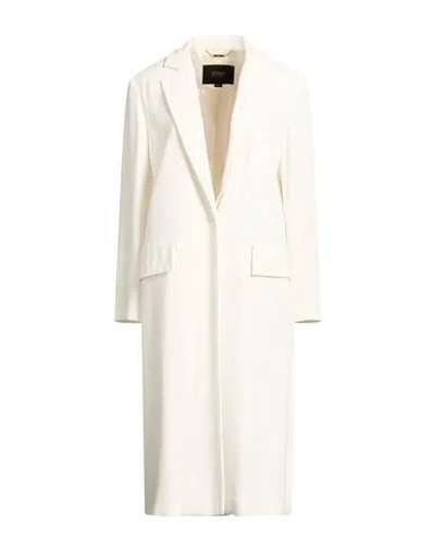 Seventy Venezia Woman Overcoat & Trench Coat Ivory Size 4 Viscose In Neutral