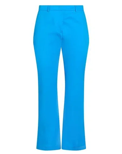 Seventy Venezia Woman Pants Azure Size 6 Cotton, Elastane In Blue