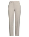 Seventy Venezia Woman Pants Beige Size 10 Polyester, Virgin Wool, Elastane In Gray