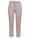 Seventy Venezia Woman Pants Beige Size 12 Cotton, Polyamide, Elastane In Pink