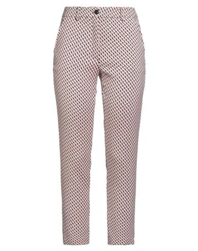 Seventy Venezia Woman Pants Beige Size 12 Cotton, Polyamide, Elastane In Pink