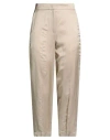 Seventy Venezia Woman Pants Beige Size 4 Viscose, Linen In Neutral