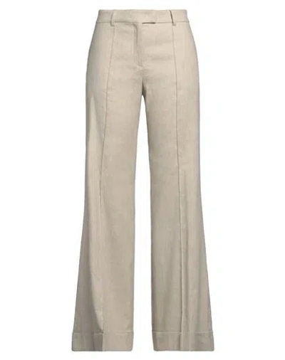 Seventy Venezia Woman Pants Beige Size 8 Linen, Cotton, Elastane In Beige