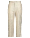 Seventy Venezia Woman Pants Beige Size 8 Linen, Polyamide