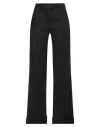 Seventy Venezia Woman Pants Black Size 6 Linen, Cotton, Elastane In Black