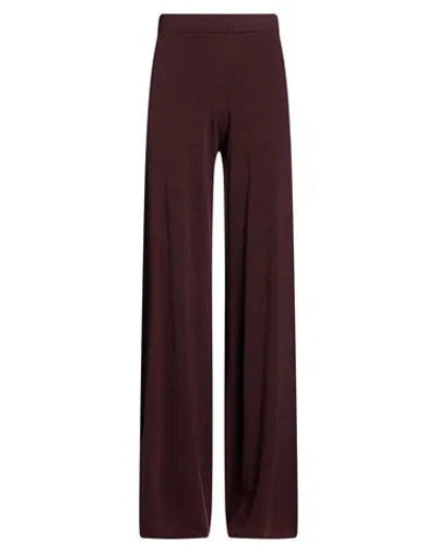 Seventy Venezia Woman Pants Burgundy Size S Viscose, Polyester, Polyamide