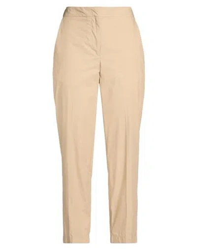Seventy Venezia Woman Pants Camel Size 10 Cotton In Neutral