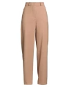 Seventy Venezia Woman Pants Camel Size 6 Polyester, Virgin Wool, Elastane In Neutral