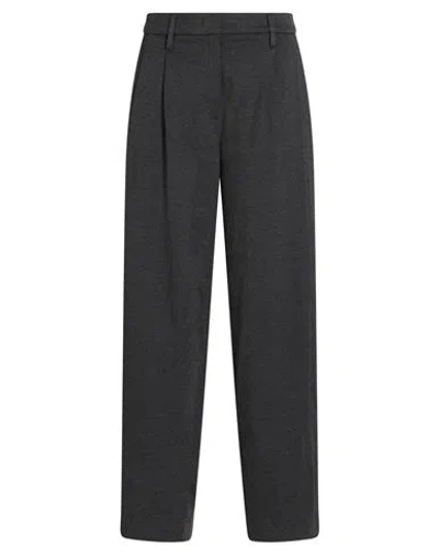 Seventy Venezia Woman Pants Charcoal Size 6 Lyocell, Cotton, Elastane In Black
