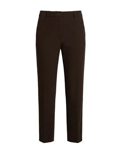 Seventy Venezia Woman Pants Chocolate Brown Size 12 Polyester, Elastane