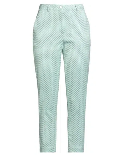 Seventy Venezia Woman Pants Deep Teal Size 10 Cotton, Polyamide, Elastane In Multi