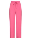 Seventy Venezia Woman Pants Fuchsia Size 8 Acetate, Silk In Pink