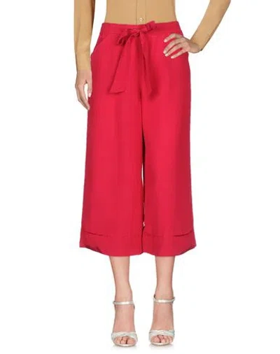 Seventy Venezia Woman Pants Garnet Size 8 Viscose In Red