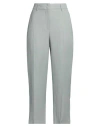 Seventy Venezia Woman Pants Grey Size 10 Viscose, Linen In Gray