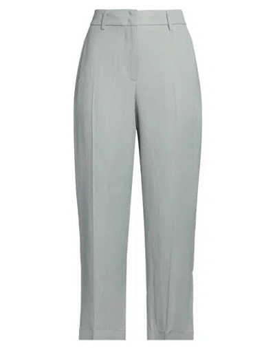 Seventy Venezia Woman Pants Grey Size 10 Viscose, Linen In Gray