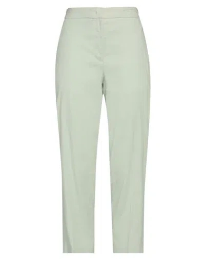 Seventy Venezia Woman Pants Light Green Size 12 Linen, Cotton, Elastane