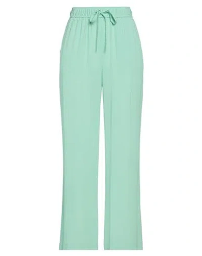 Seventy Venezia Woman Pants Light Green Size 6 Acetate, Silk In Green