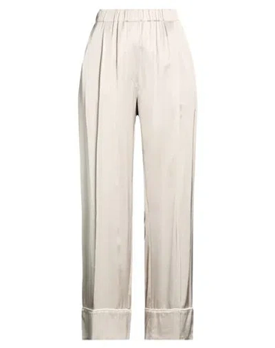 Seventy Venezia Woman Pants Light Grey Size 4 Viscose In Multi