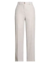 Seventy Venezia Woman Pants Light Grey Size 8 Wool, Acetate, Cotton, Polyamide In Gray