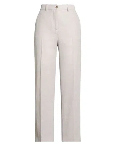 Seventy Venezia Woman Pants Light Grey Size 8 Wool, Acetate, Cotton, Polyamide In Gray