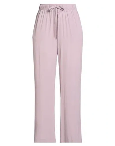 Seventy Venezia Woman Pants Mauve Size 10 Acetate, Silk In Pink
