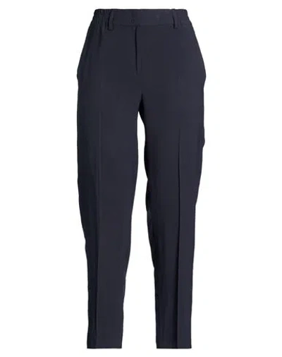 Seventy Venezia Woman Pants Midnight Blue Size 12 Viscose, Polyester