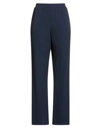 Seventy Venezia Woman Pants Midnight Blue Size L Polyester, Elastane