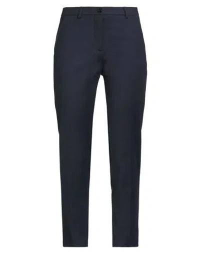 Seventy Venezia Woman Pants Navy Size 4 Cotton, Polyamide, Elastane