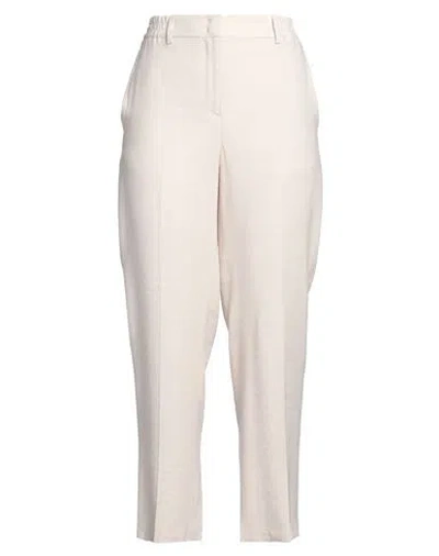 Seventy Venezia Woman Pants Off White Size 12 Viscose, Polyester
