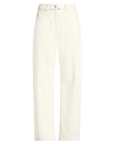 Seventy Venezia Woman Pants Off White Size 8 Cotton, Viscose, Polyester, Polyamide