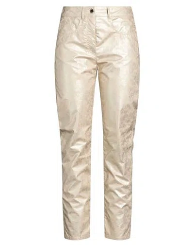 Seventy Venezia Woman Pants Platinum Size 6 Cotton, Polyester In Grey