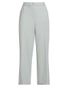 Seventy Venezia Woman Pants Sage Green Size 6 Polyester, Virgin Wool, Elastane In White