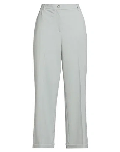 Seventy Venezia Woman Pants Sage Green Size 6 Polyester, Virgin Wool, Elastane In White