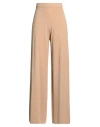 Seventy Venezia Woman Pants Sand Size L Viscose, Polyester, Polyamide In Brown